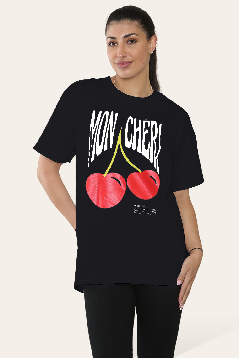 Ladies Mon Cheri Printed Short Sleeve T-Shirt Top 6 Ladies Mon Cheri Printed Short Sleeve T-Shirt Top - Image 6