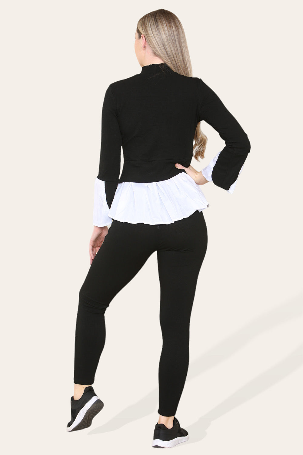 Ribbed Lounge Wear Flared Shirt and Leggings Co-Ord Set 12 Ribbed Lounge Wear Flared Shirt and Leggings Co-Ord Set - Image 12