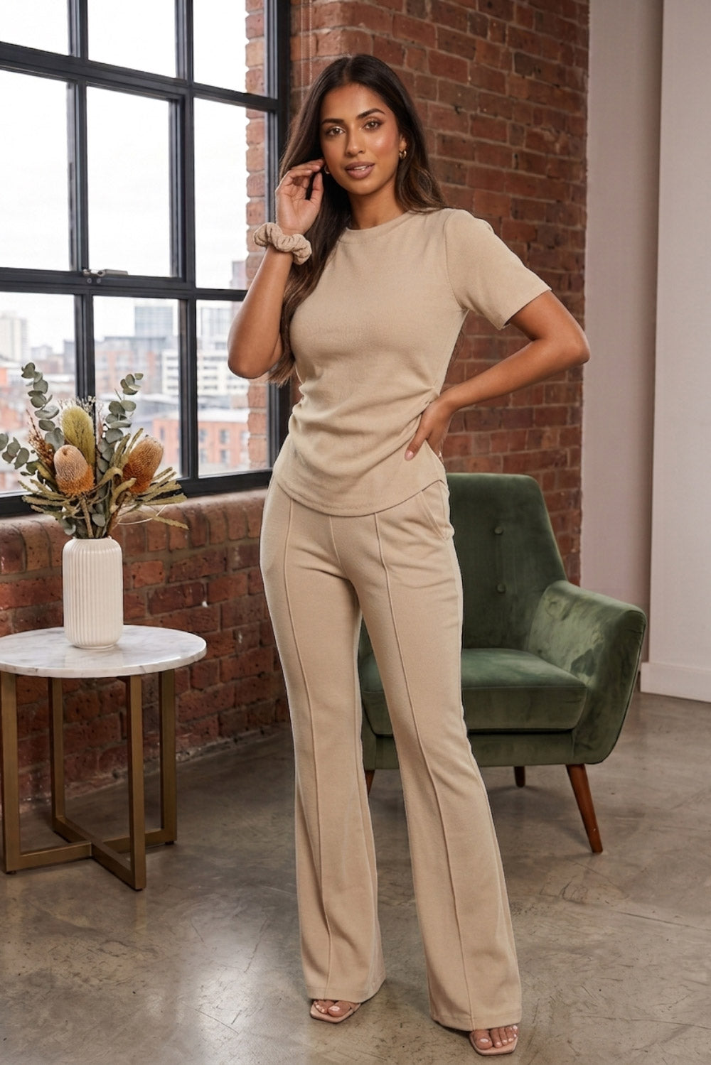 Side Cinched Flared Trousers Set 12 Side Cinched Flared Trousers Set - Image 12