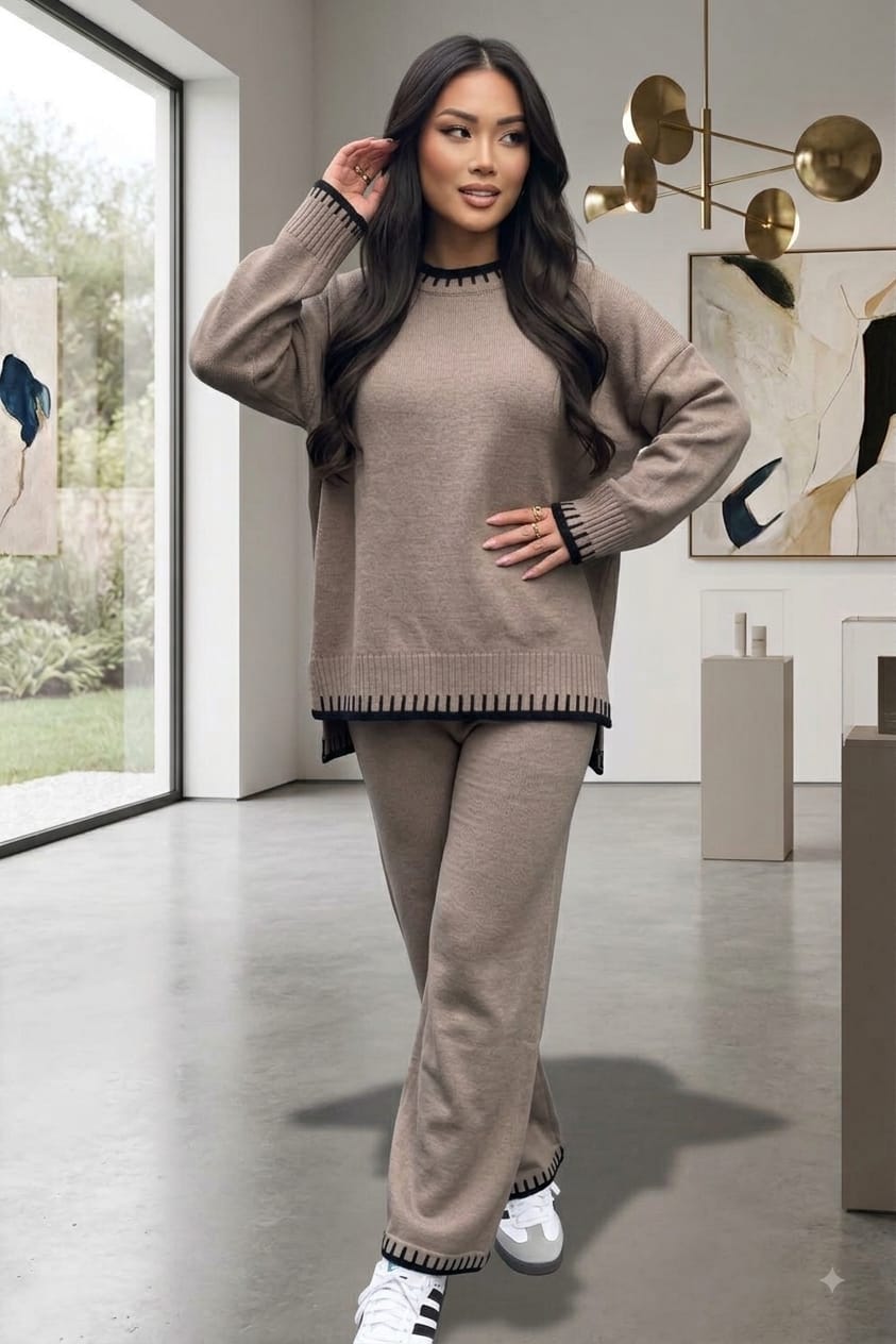Stitched Stylish 2-Piece Knitted Lounge Comfort Co-Ord Set 6 Stitched Stylish 2-Piece Knitted Lounge Comfort Co-Ord Set - Image 6