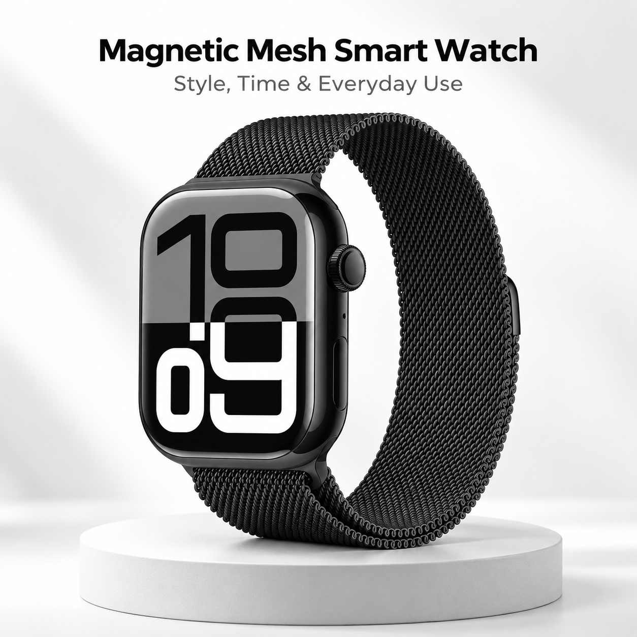 Magnetic Mesh Smart Watch Style Time Everyday Use Bluetooth Fitness Sport 1 Magnetic Mesh Smart Watch Style Time Everyday Use Bluetooth Fitness Sport