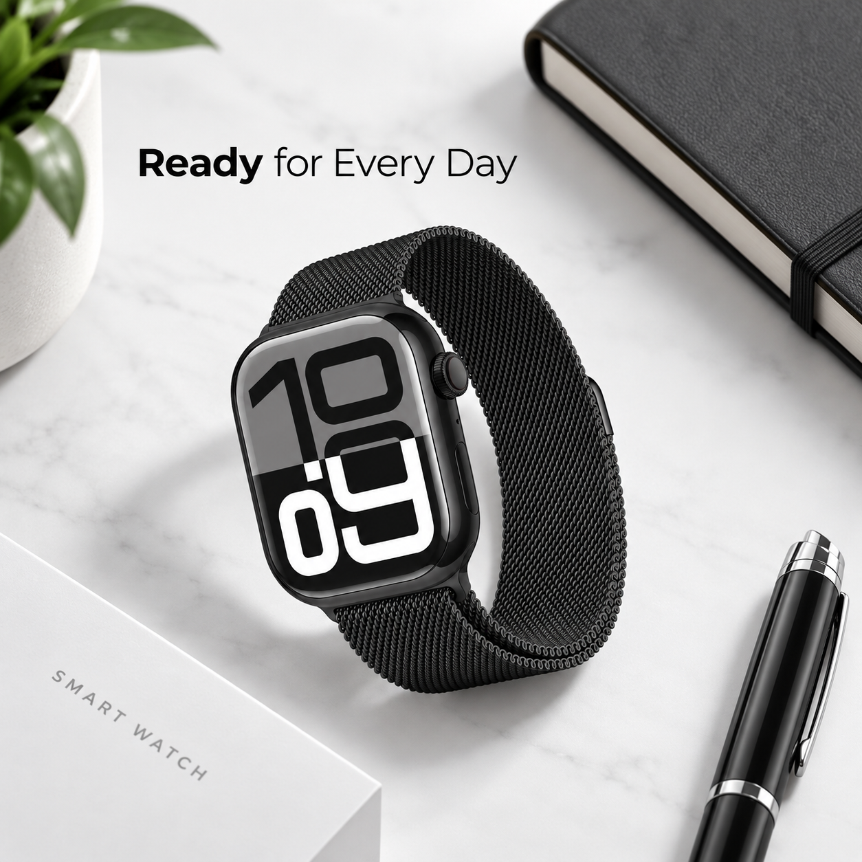 Magnetic Mesh Smart Watch Style Time Everyday Use Bluetooth Fitness Sport 5 Magnetic Mesh Smart Watch Style Time Everyday Use Bluetooth Fitness Sport - Image 5
