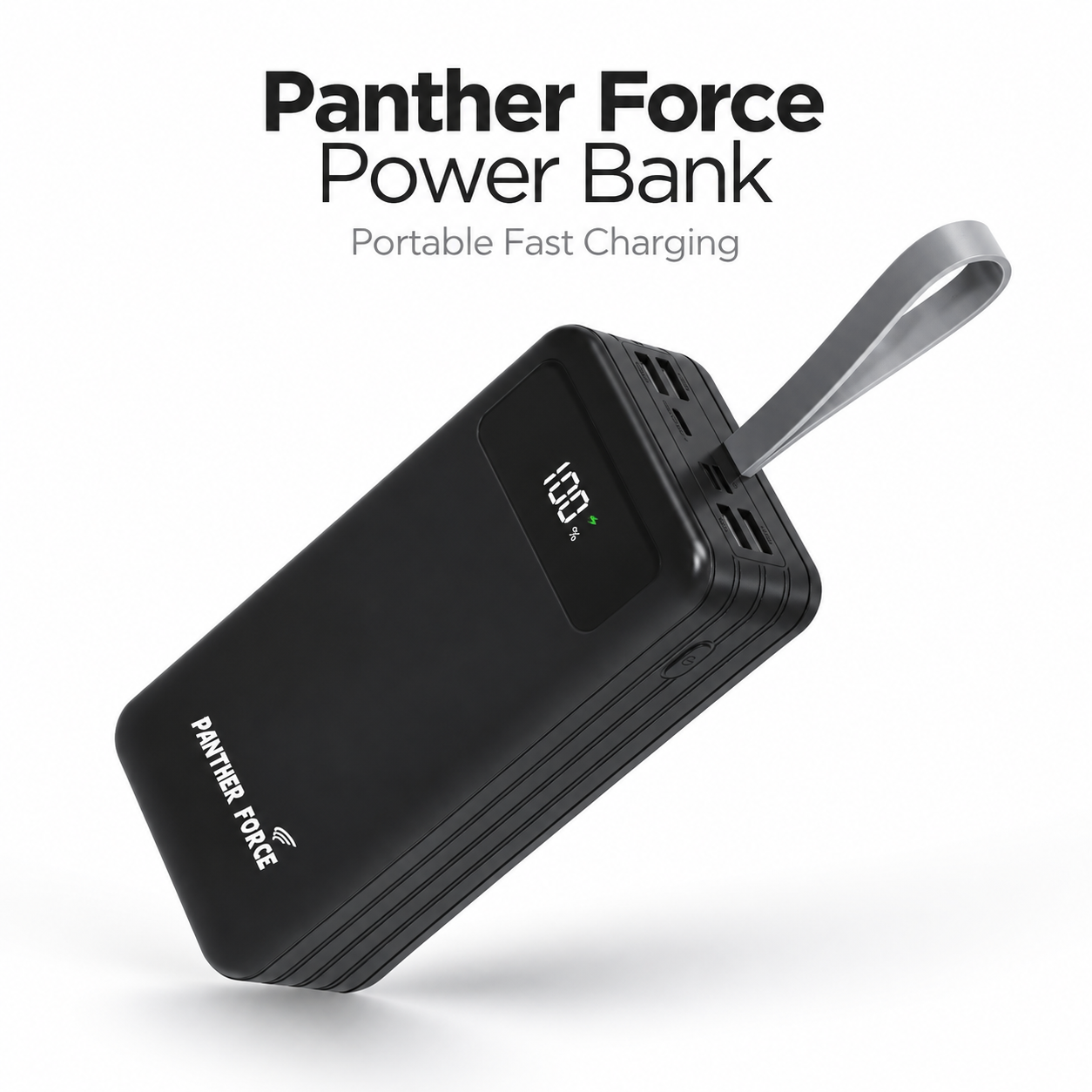 Panther Force PF222 50000mAh Fast Charging Power Bank USB-C LED Display Black UK 1 Panther Force PF222 50000mAh Fast Charging Power Bank USB-C LED Display Black UK