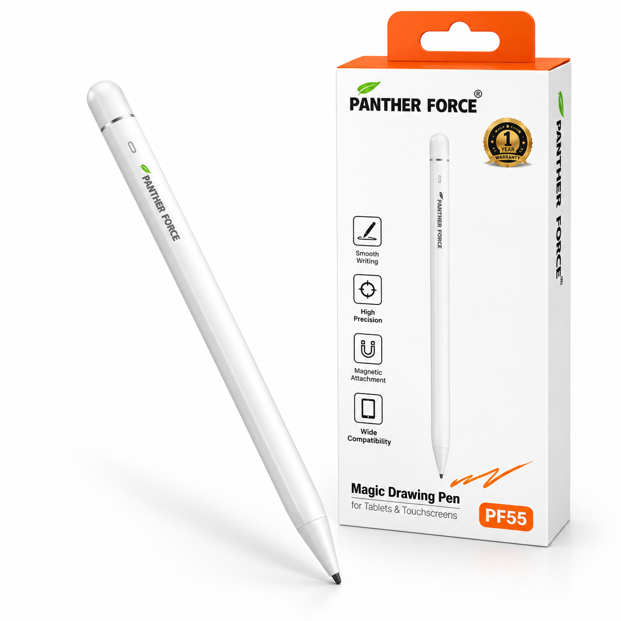 PANTHER FORCE Magic Drawing Pen, High Precision Stylus Pencil with Magnetic Attachment & Long Battery Life for Tablets & Touchscreens 3 PANTHER FORCE Magic Drawing Pen, High Precision Stylus Pencil with Magnetic Attachment & Long Battery Life for Tablets & Touchscreens - Image 3