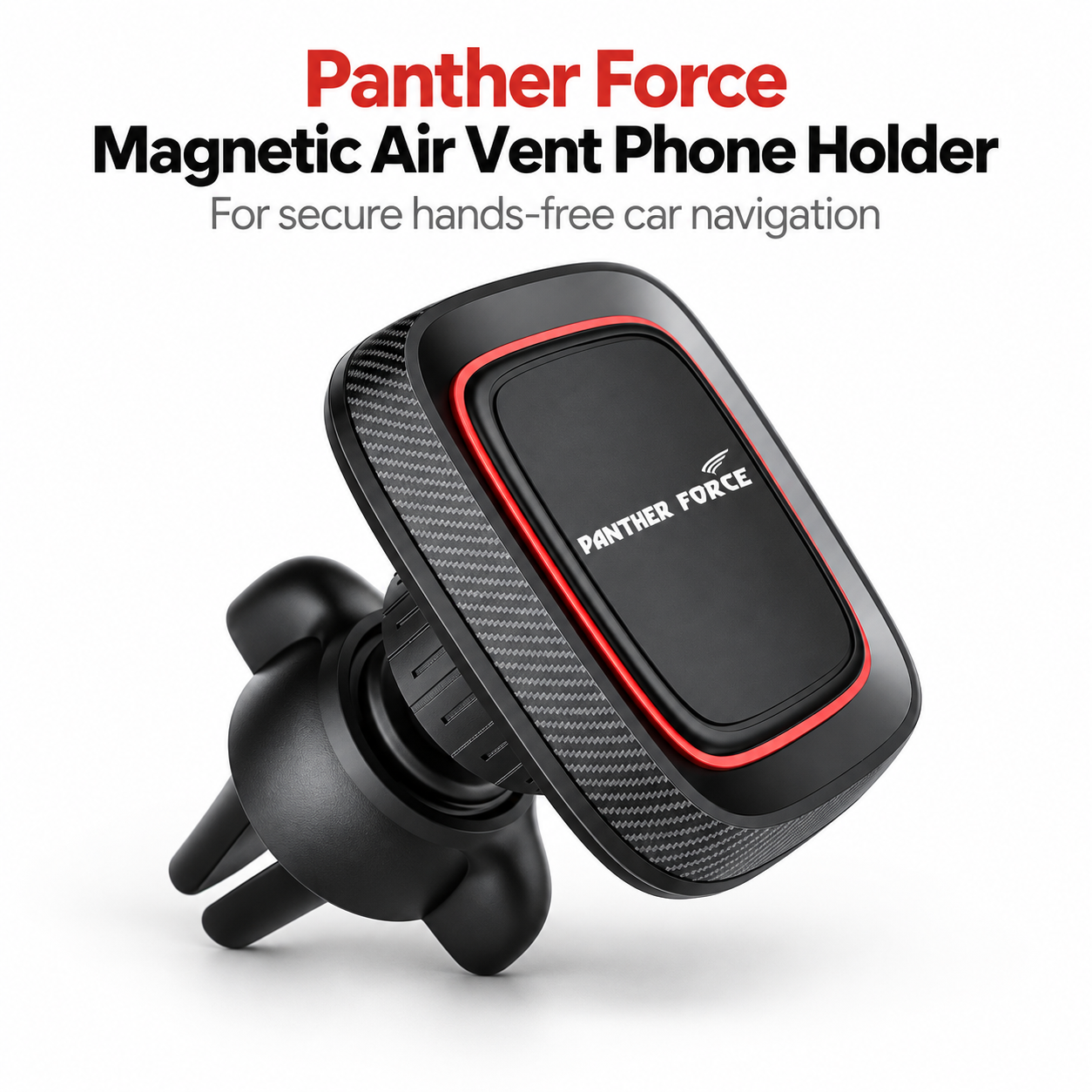 Panther Force Magnetic Air Vent Phone Holder 360° Rotation Car Mount Black 1 Panther Force Magnetic Air Vent Phone Holder 360° Rotation Car Mount Black