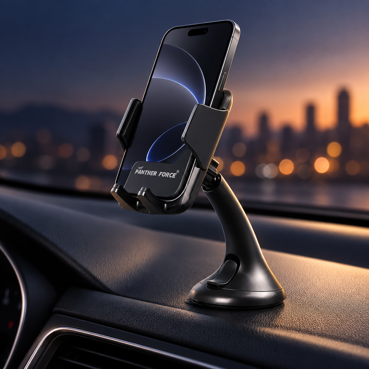 Panther Force Car Phone Holder Stand Adjustable Dashboard Suction Mount Cradle 2 Panther Force Car Phone Holder Stand Adjustable Dashboard Suction Mount Cradle - Image 2