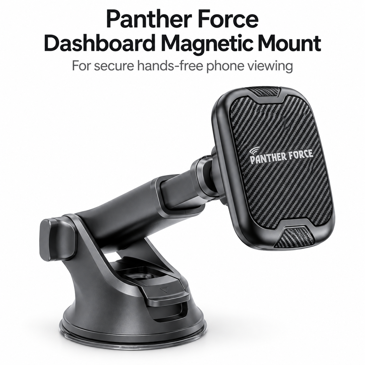 Panther Force Magnetic Car Phone Holder Dashboard Mount Suction Base Black 1 Panther Force Magnetic Car Phone Holder Dashboard Mount Suction Base Black