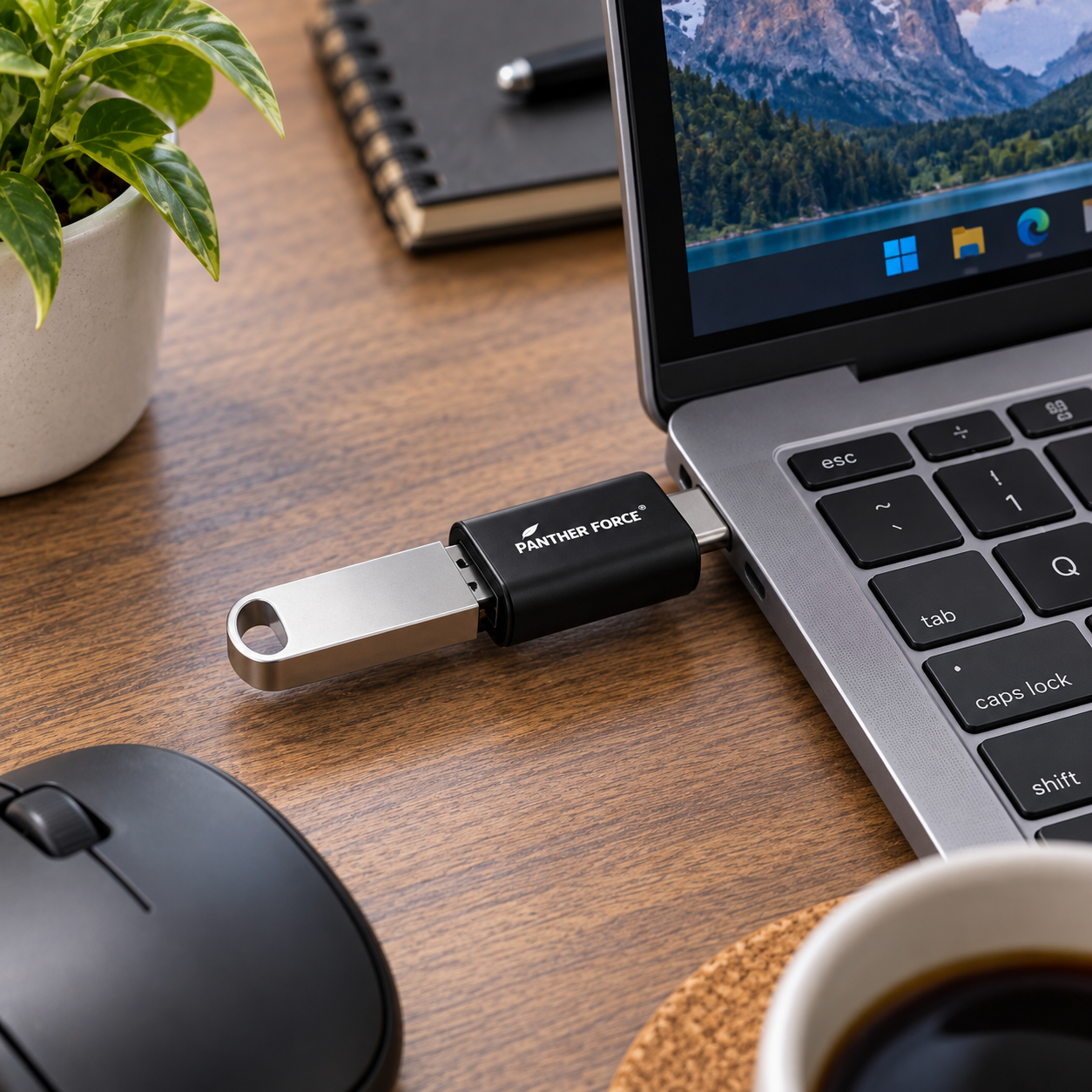 Panther Force Type-C OTG Connector PF131 USB to USB-A Adapter Fast Data Transfer 4 Panther Force Type-C OTG Connector PF131 USB to USB-A Adapter Fast Data Transfer - Image 4