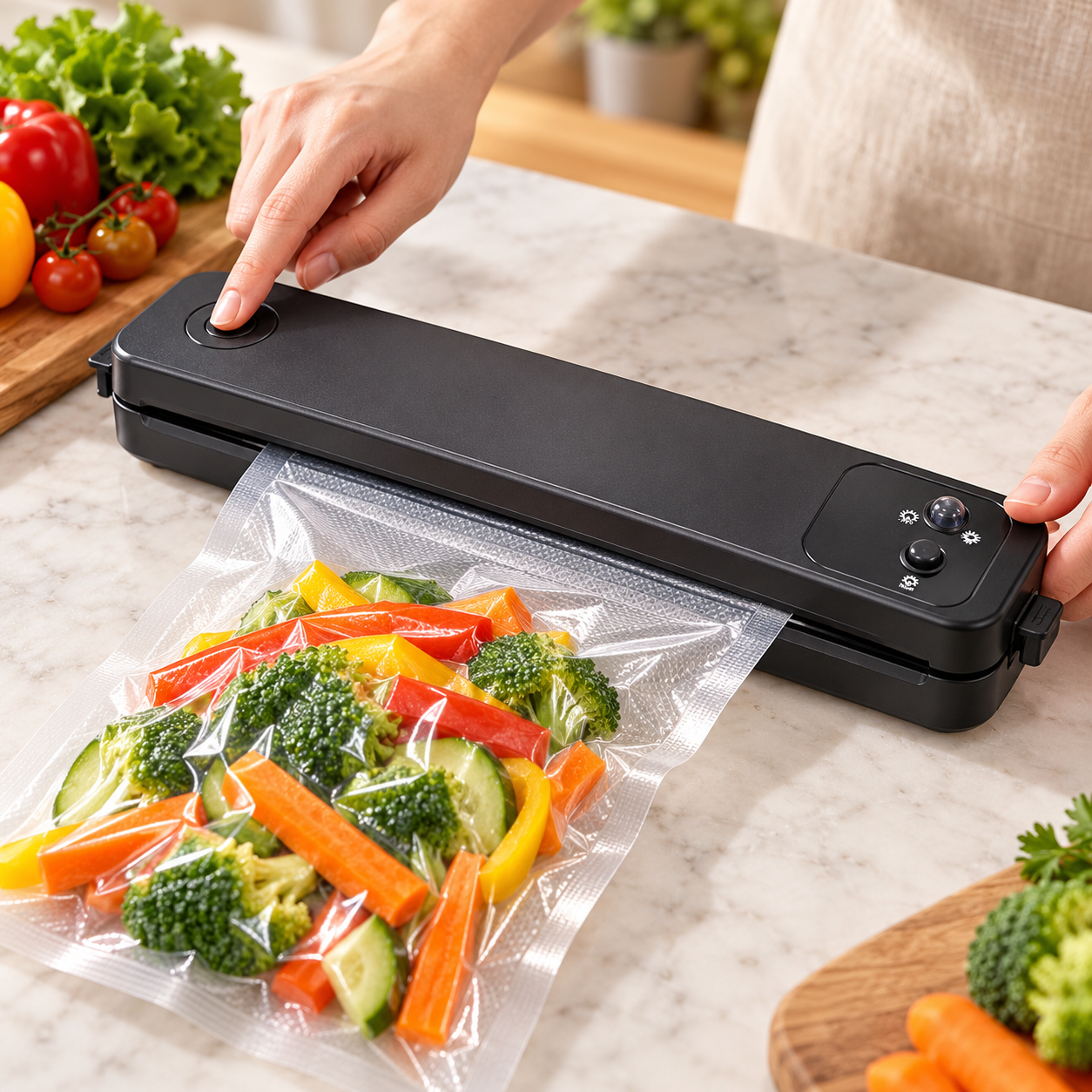 Electric Food Vacuum Sealer Machine Kitchen Storage Packing System Black Home UK 5 Electric Food Vacuum Sealer Machine Kitchen Storage Packing System Black Home UK - Image 5