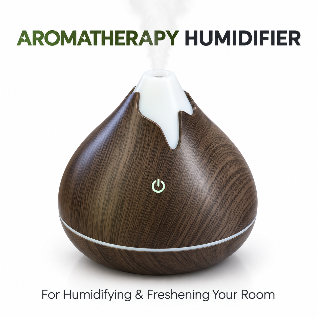 Wood Grain Aromatherapy Humidifier Essential Oil Diffuser Cool Mist LED Rooms UK 1 Wood Grain Aromatherapy Humidifier Essential Oil Diffuser Cool Mist LED Rooms UK