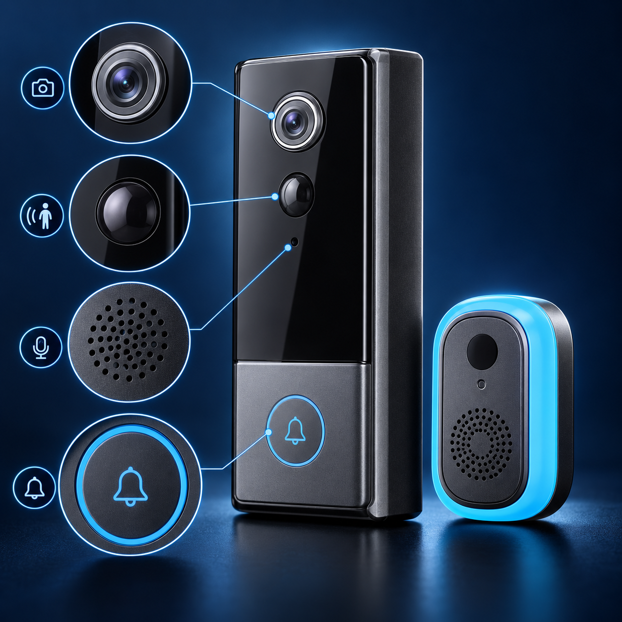 HOME VISTA Wireless Video Doorbell Camera Two Way Audio Indoor Chime Security UK 4 HOME VISTA Wireless Video Doorbell Camera Two Way Audio Indoor Chime Security UK - Image 4