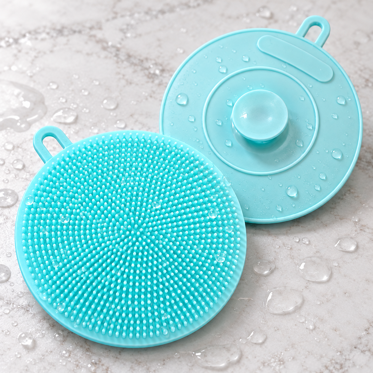 Silicone Dish Scrubber Brush Kitchen Washing Cleaning Pad Nonscratch Reusable UK 4 Silicone Dish Scrubber Brush Kitchen Washing Cleaning Pad Nonscratch Reusable UK - Image 4