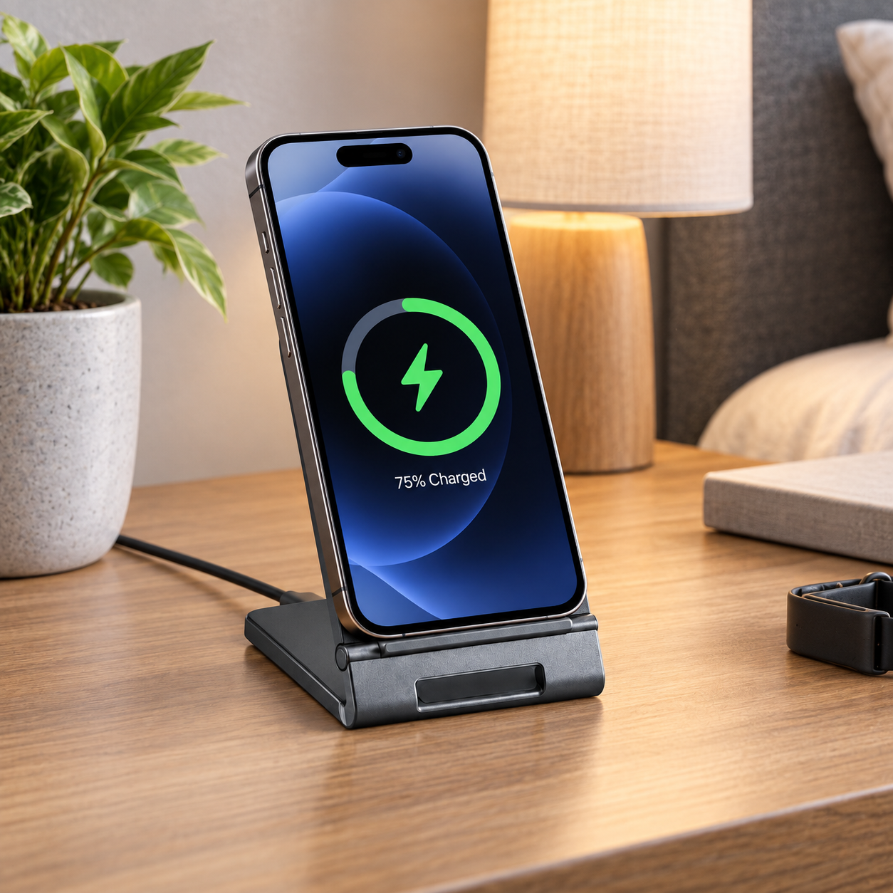 PANTHER FORCE 15W Wireless Fast Charger Foldable Bracket Stand 4 PANTHER FORCE 15W Wireless Fast Charger Foldable Bracket Stand - Image 4
