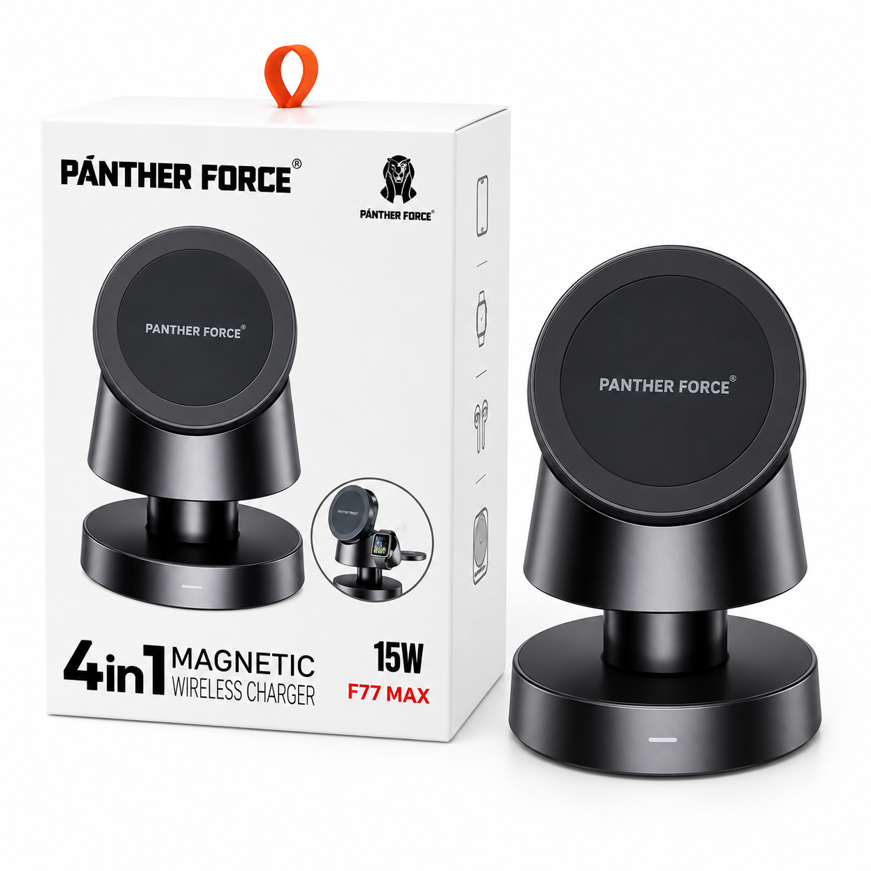 ANTHER FORCE 4-in-1 Magnetic Wireless Charger Stand – 15W PD Fast 3 ANTHER FORCE 4-in-1 Magnetic Wireless Charger Stand – 15W PD Fast - Image 3