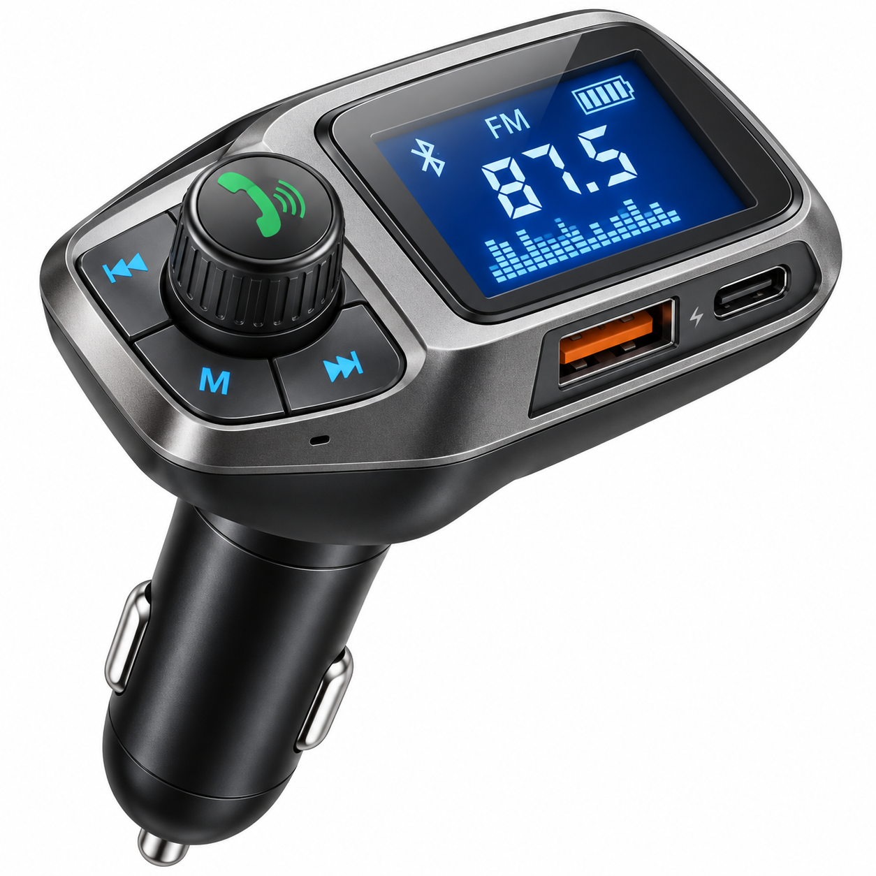 PANTHER FORCE Bluetooth FM Transmitter – Car MP3 Player & 2.4A USB Charger 3 PANTHER FORCE Bluetooth FM Transmitter – Car MP3 Player & 2.4A USB Charger - Image 3