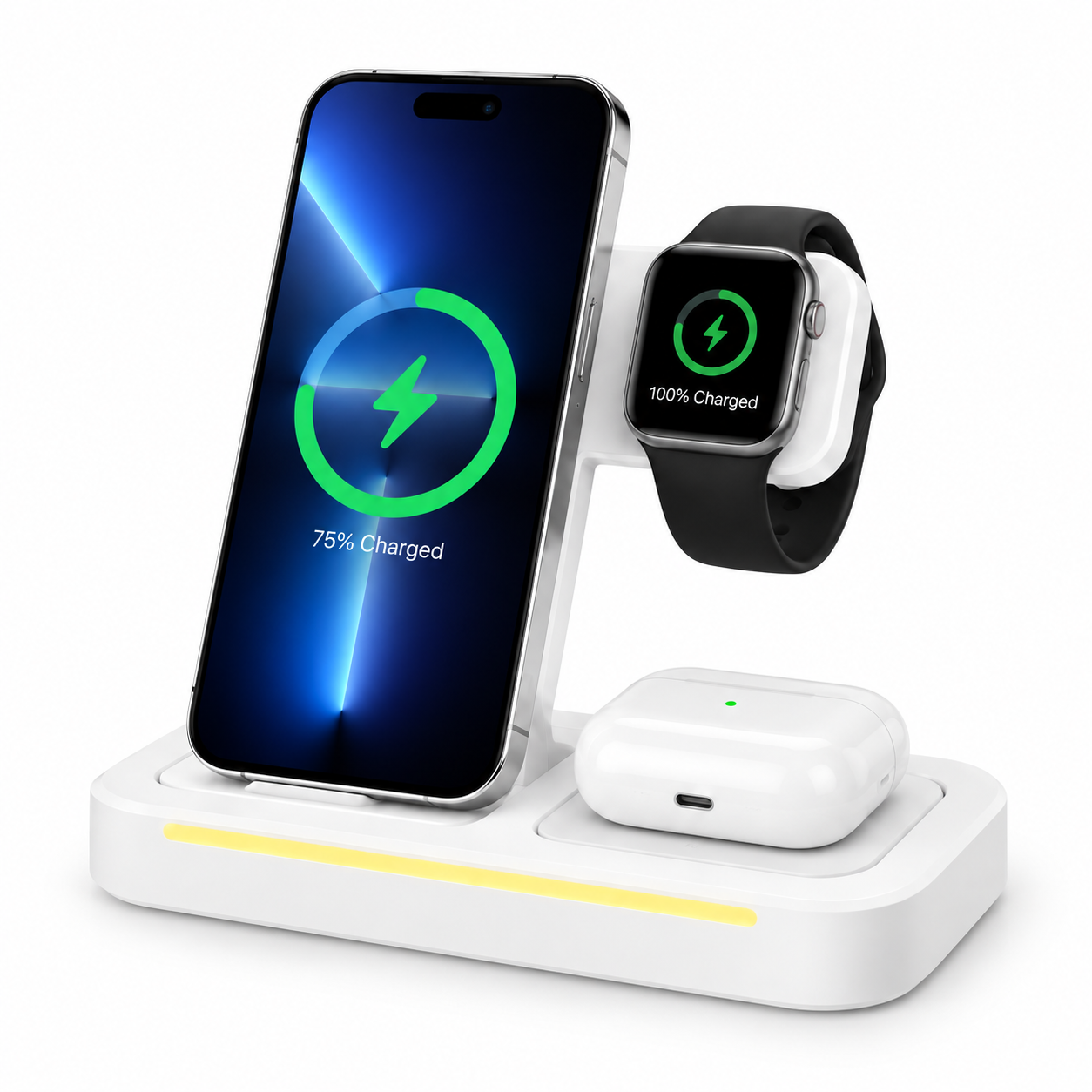PANTHER FORCE 3-in-1 Wireless Charging Station – Phone, Smartwatch, Earbuds PN 2 PANTHER FORCE 3-in-1 Wireless Charging Station – Phone, Smartwatch, Earbuds PN - Image 2
