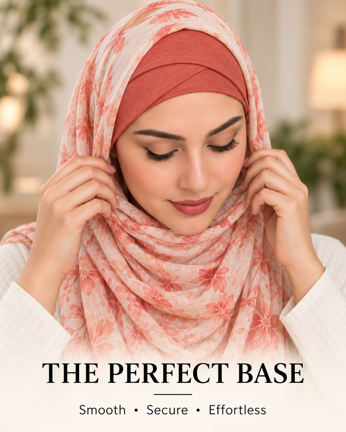 Premium Muted Coral Red Hijab Under-Scarf Cap - Smooth, Secure & Effortless Fit 1 Premium Muted Coral Red Hijab Under-Scarf Cap - Smooth, Secure & Effortless Fit