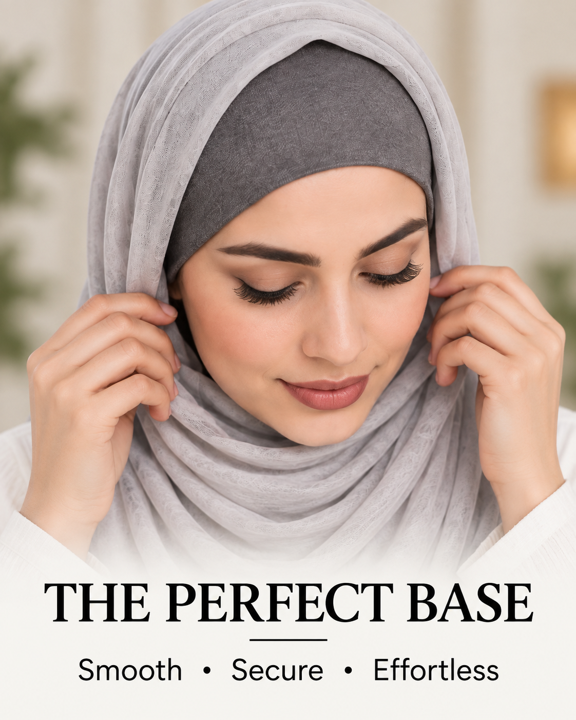 Premium Muted Blue Grey Hijab Under-Scarf Cap - Smooth, Secure & Effortless Fit 1 Premium Muted Blue Grey Hijab Under-Scarf Cap - Smooth, Secure & Effortless Fit
