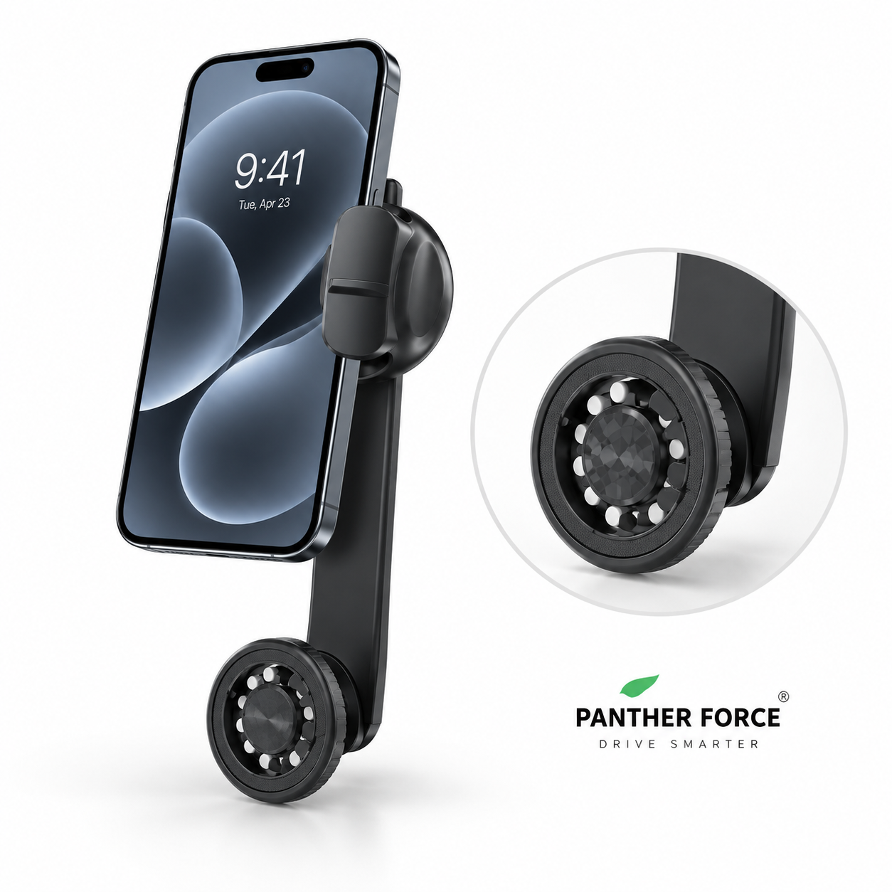 Panther Force Dashboard Car Phone Holder Adjustable Secure Grip Smartphone Mount 2 Panther Force Dashboard Car Phone Holder Adjustable Secure Grip Smartphone Mount - Image 2