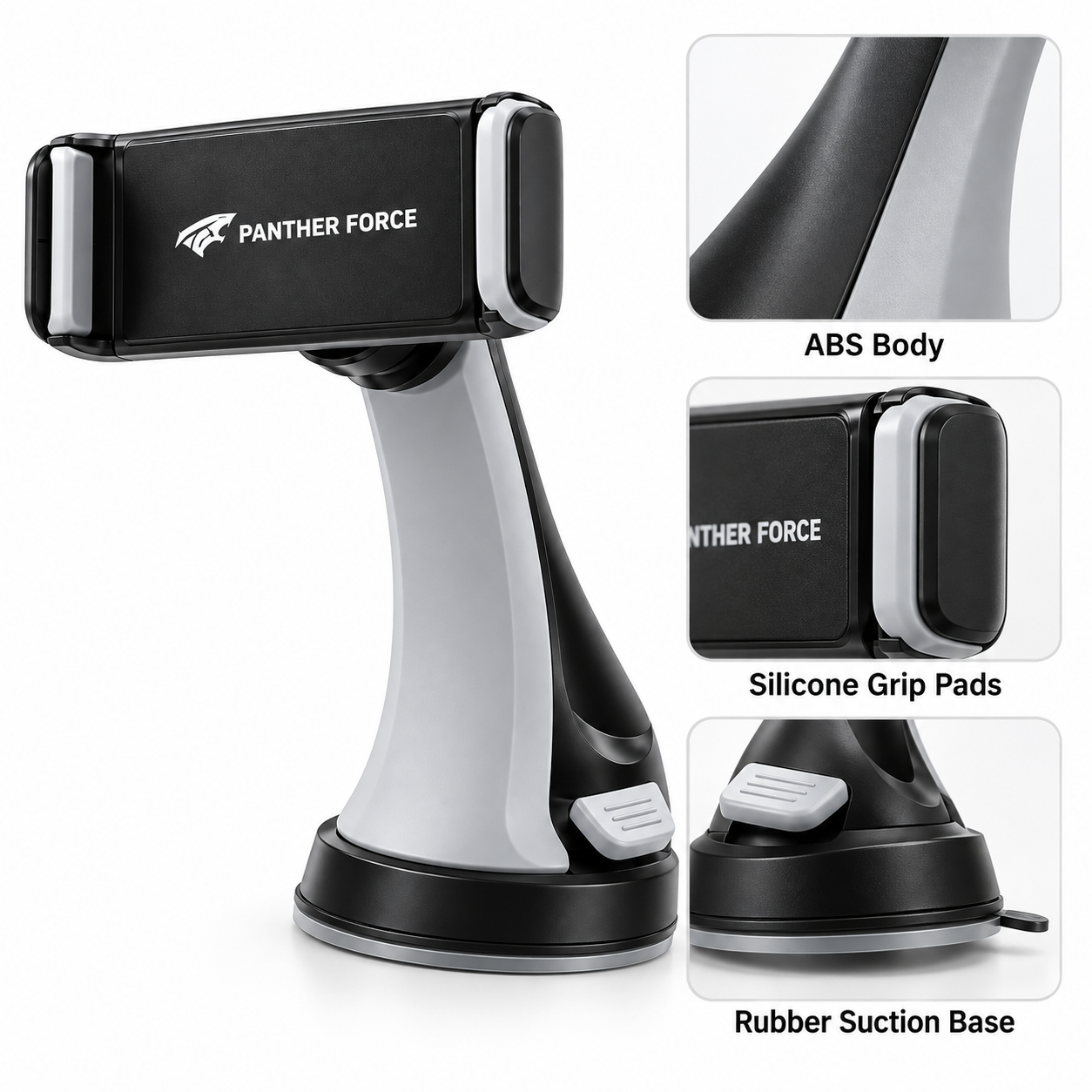 Panther Force Car Phone Holder Dashboard Suction Mount 360 Rotating Universal UK 3 Panther Force Car Phone Holder Dashboard Suction Mount 360 Rotating Universal UK - Image 3