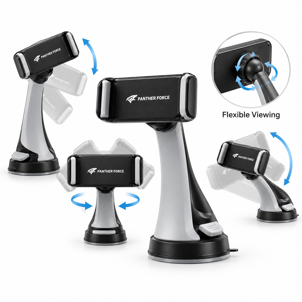 Panther Force Car Phone Holder Dashboard Suction Mount 360 Rotating Universal UK 2 Panther Force Car Phone Holder Dashboard Suction Mount 360 Rotating Universal UK - Image 2