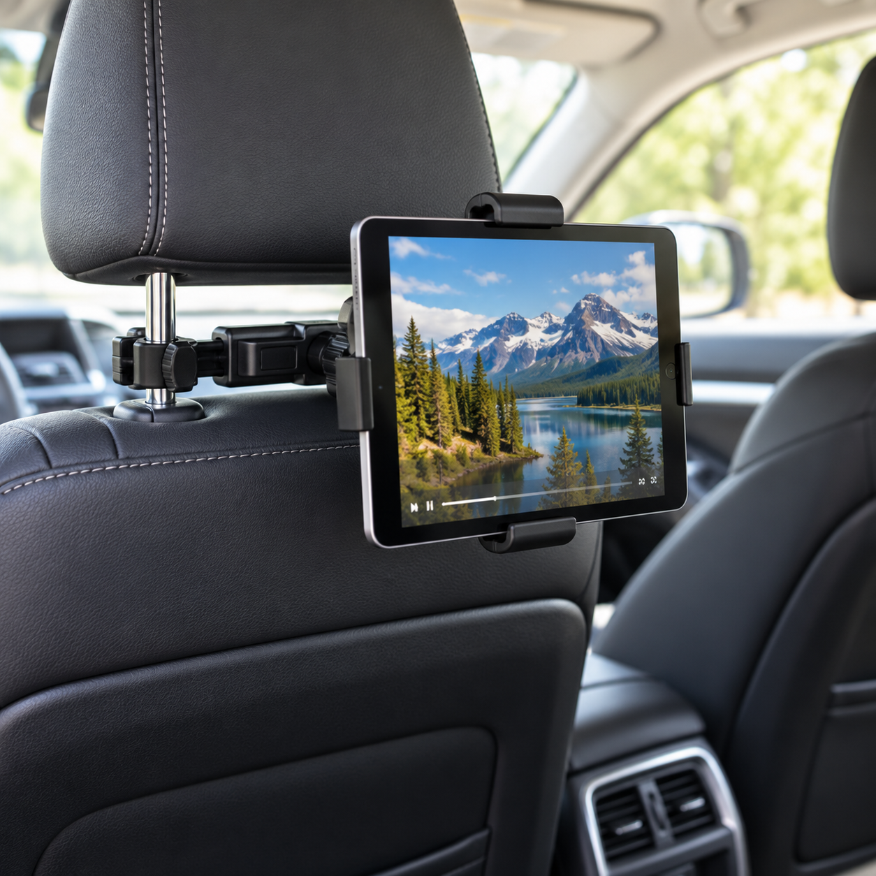 Panther Force Car Headrest Tablet Holder Adjustable Rear Seat Phone Mount Black 4 Panther Force Car Headrest Tablet Holder Adjustable Rear Seat Phone Mount Black - Image 4
