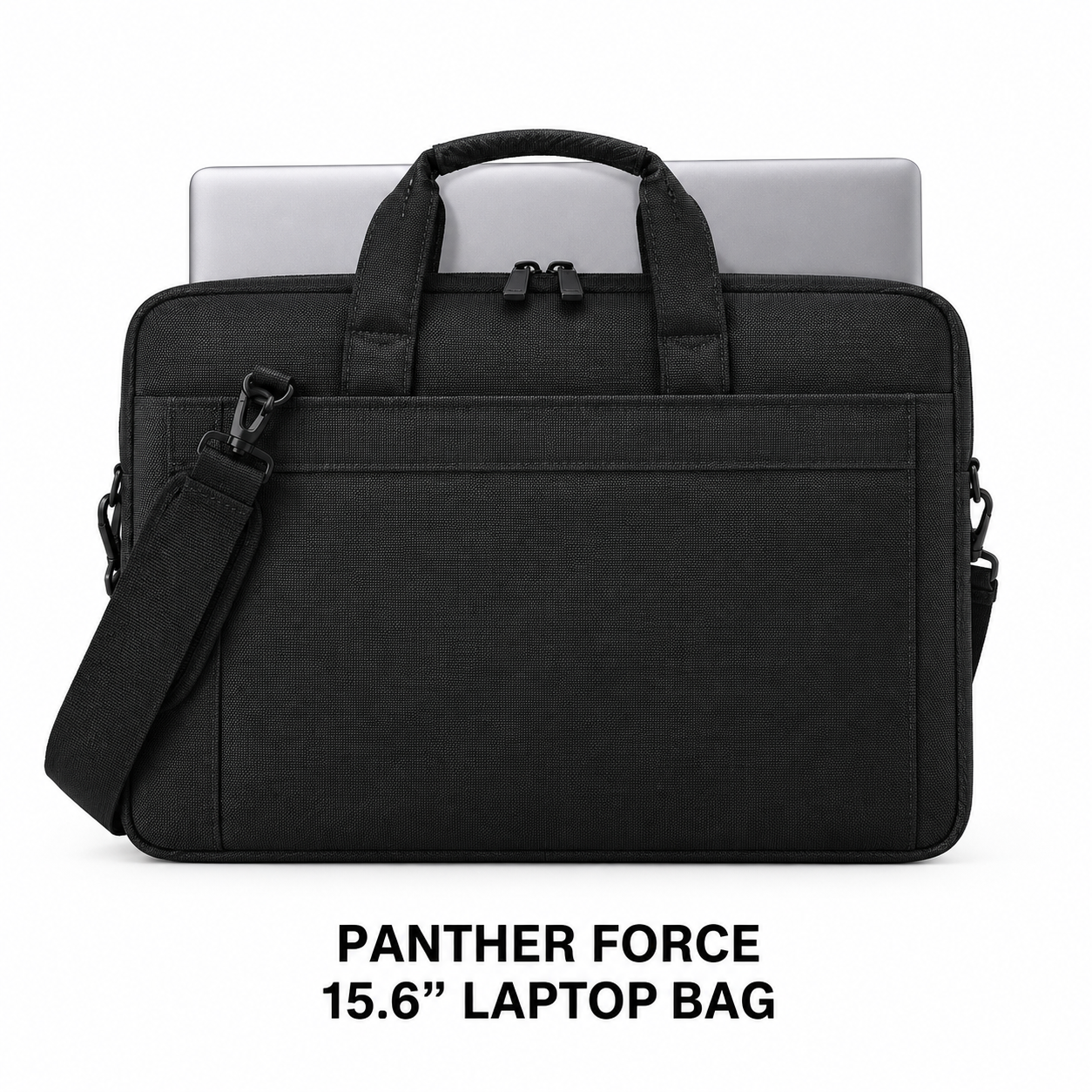 Panther Force 15.6 Inch Black Laptop Bag Padded Shoulder Briefcase Office Travel 1 Panther Force 15.6 Inch Black Laptop Bag Padded Shoulder Briefcase Office Travel