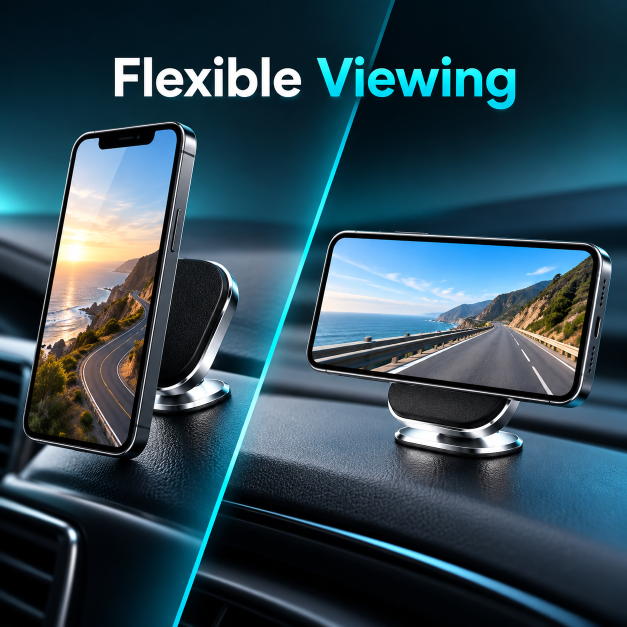 Panther Force Magnetic Car Phone Holder Mount 360° Rotation Dashboard Stand 4 Panther Force Magnetic Car Phone Holder Mount 360° Rotation Dashboard Stand - Image 4