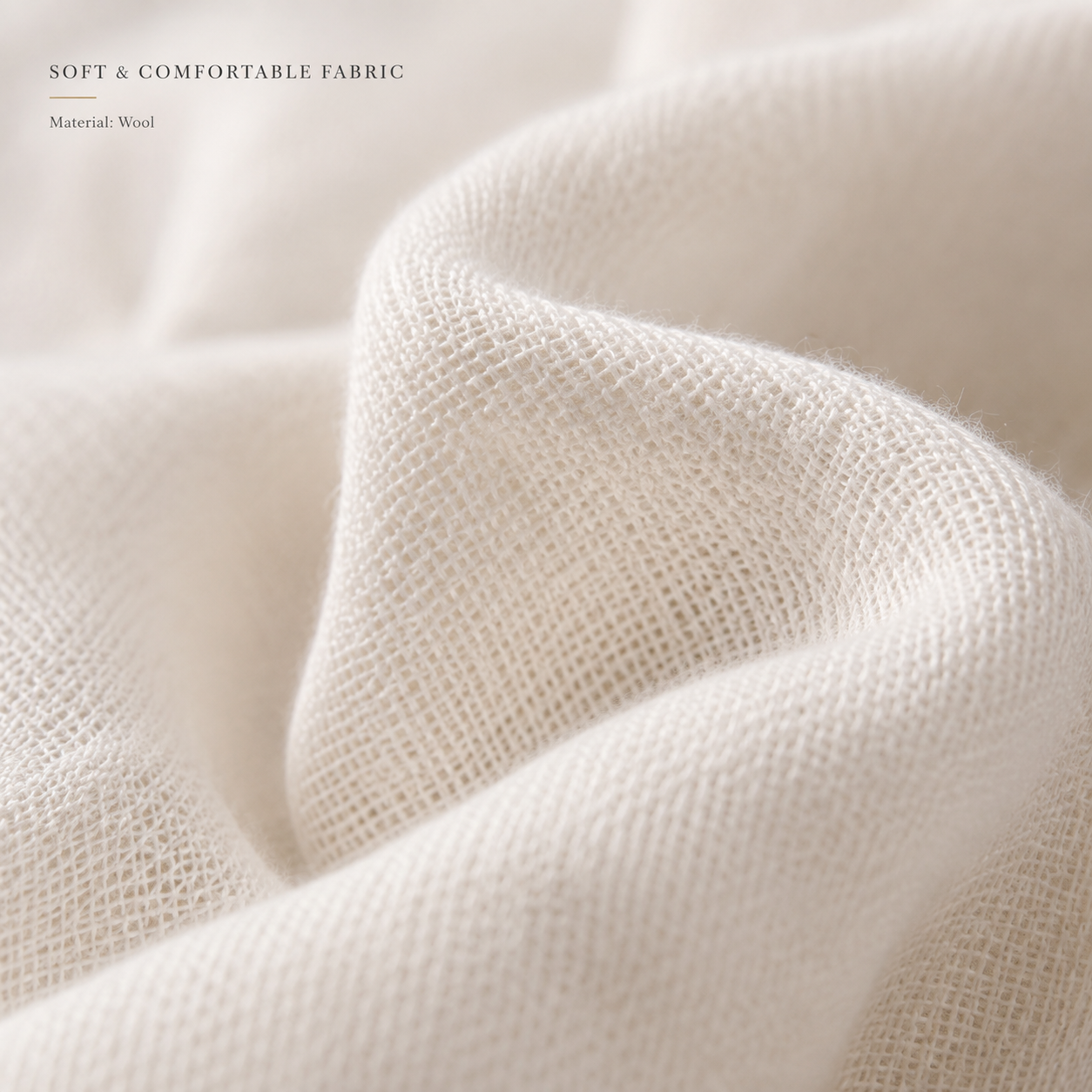 Pure White Wool Scarf Soft Warm Woven Winter Shawl Wrap 1.8m x 63cm 2 Pure White Wool Scarf Soft Warm Woven Winter Shawl Wrap 1.8m x 63cm - Image 2