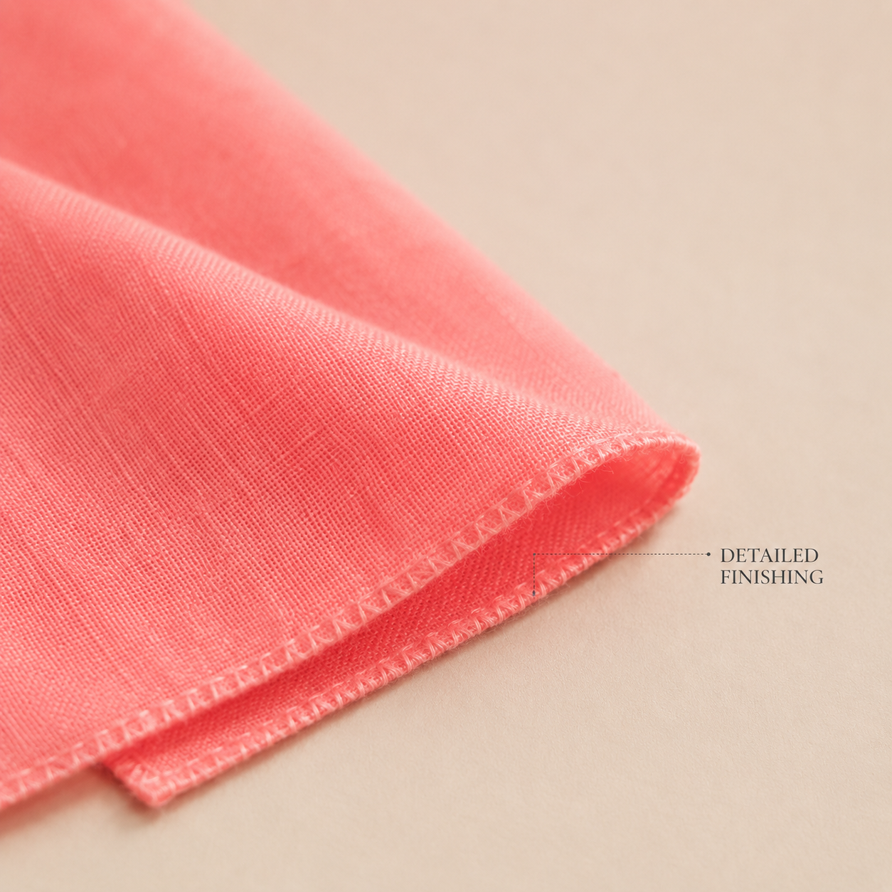 Coral Pink Wool Scarf Soft Winter Warm Stitched Hem Shawl Wrap 1.8m x 63cm 3 Coral Pink Wool Scarf Soft Winter Warm Stitched Hem Shawl Wrap 1.8m x 63cm - Image 3