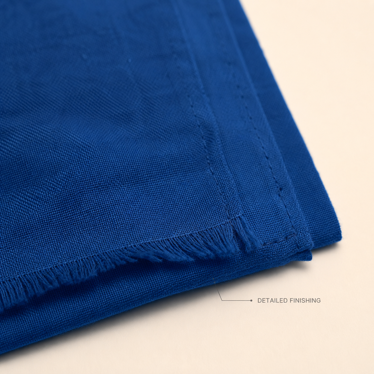 Classic Blue Wool Scarf Soft Winter Warm Fringed Shawl Wrap 3 Classic Blue Wool Scarf Soft Winter Warm Fringed Shawl Wrap - Image 3
