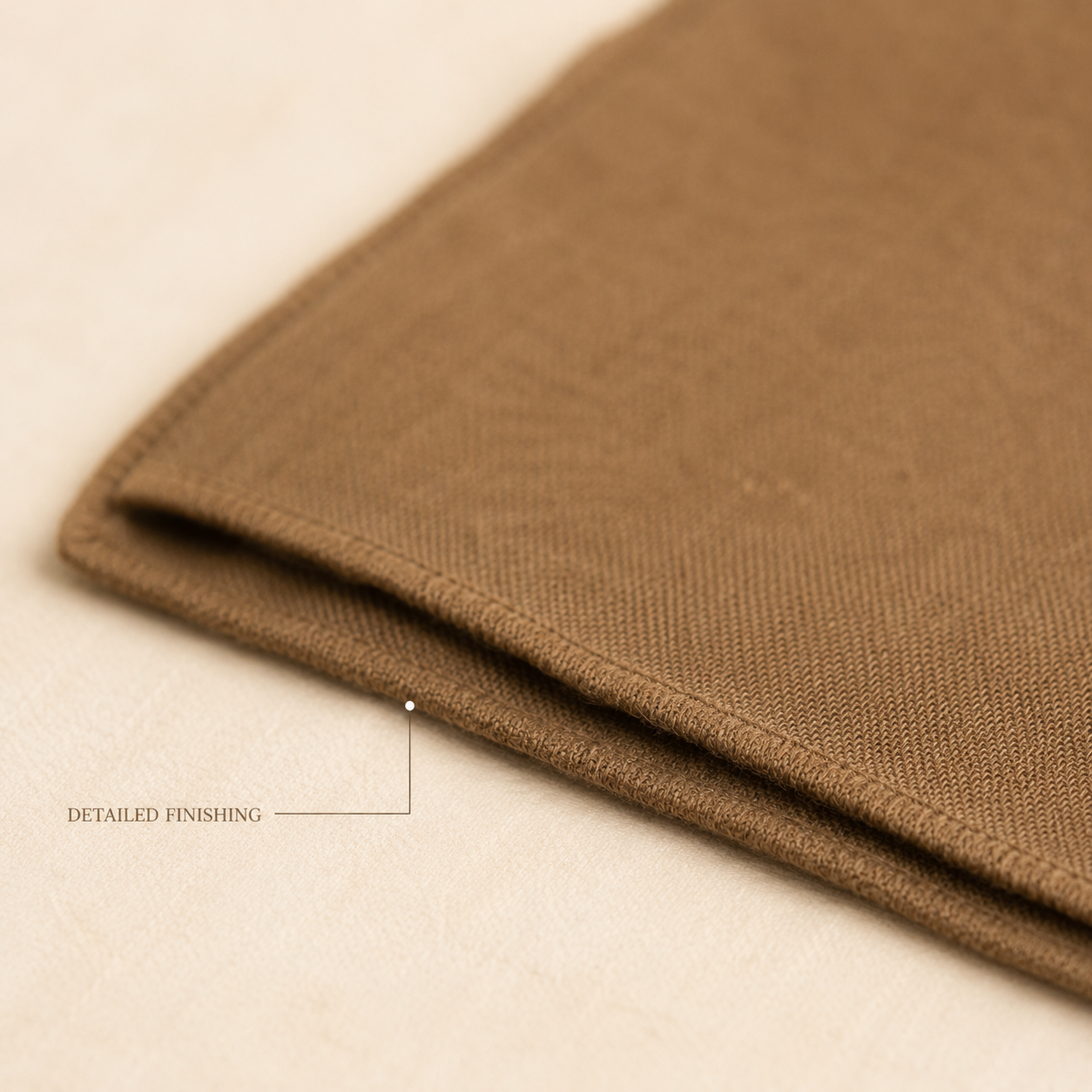 Khaki Brown Wool Scarf Soft Warm Woven Winter Shawl Wrap 1.8m x 63cm 3 Khaki Brown Wool Scarf Soft Warm Woven Winter Shawl Wrap 1.8m x 63cm - Image 3