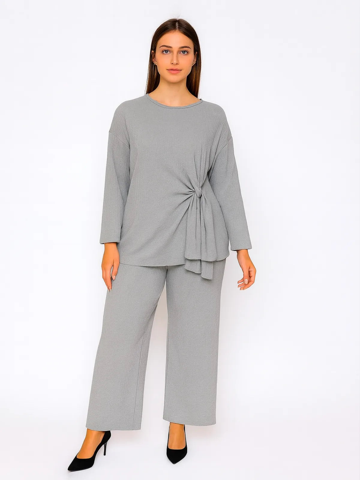 Ladies Side Tie Top and Trouser Set 3 Ladies Side Tie Top and Trouser Set - Image 3
