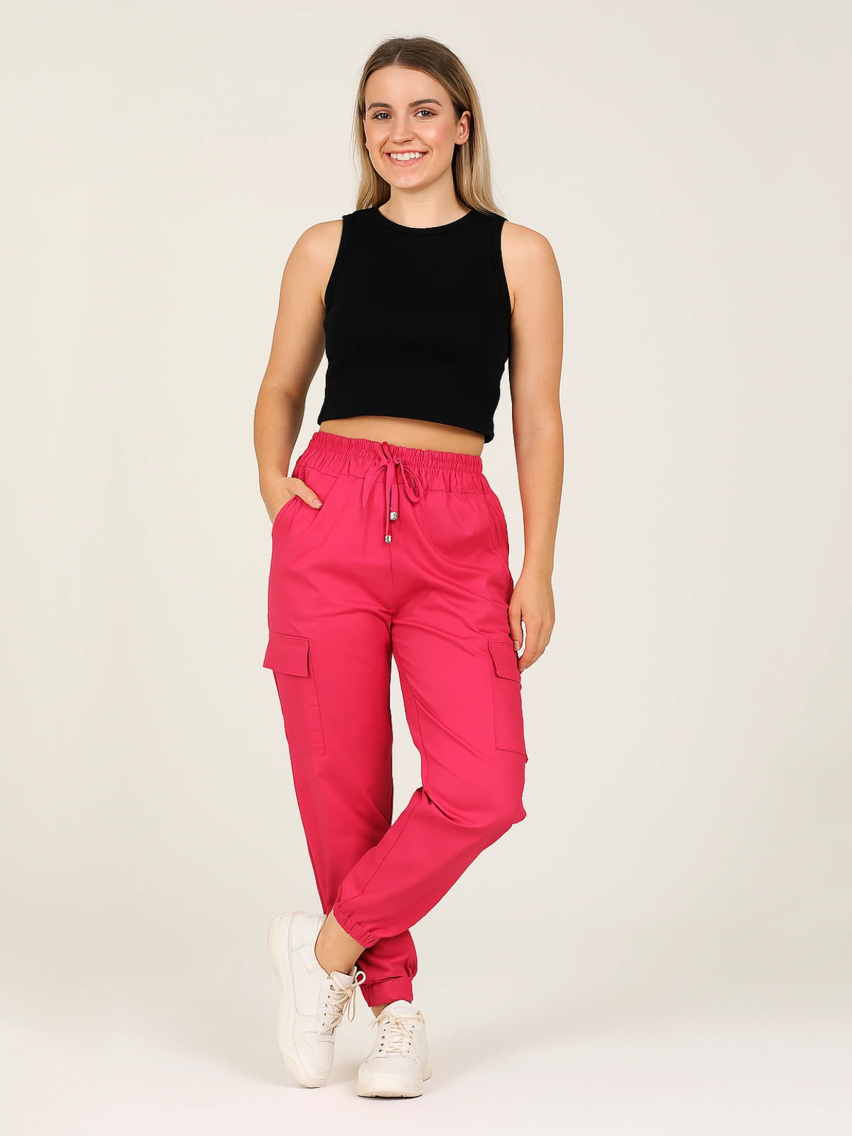 Ladies Wide Leg Cargo Trouser 5 Ladies Wide Leg Cargo Trouser - Image 5