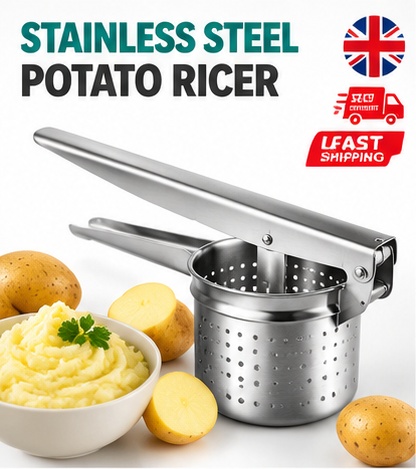 Stainless Steel Potato Ricer Masher Press for Fruit Vegetable Puree Kitchen Tool 1 Stainless Steel Potato Ricer Masher Press for Fruit Vegetable Puree Kitchen Tool