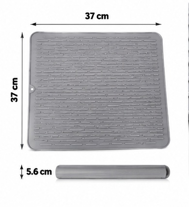 Silicone Dish Drying Mat Non Slip Draining Pad Kitchen Sink Worktop Protector UK 4 Silicone Dish Drying Mat Non Slip Draining Pad Kitchen Sink Worktop Protector UK - Image 4