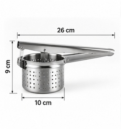 Stainless Steel Potato Ricer Masher Press for Fruit Vegetable Puree Kitchen Tool 5 Stainless Steel Potato Ricer Masher Press for Fruit Vegetable Puree Kitchen Tool - Image 5